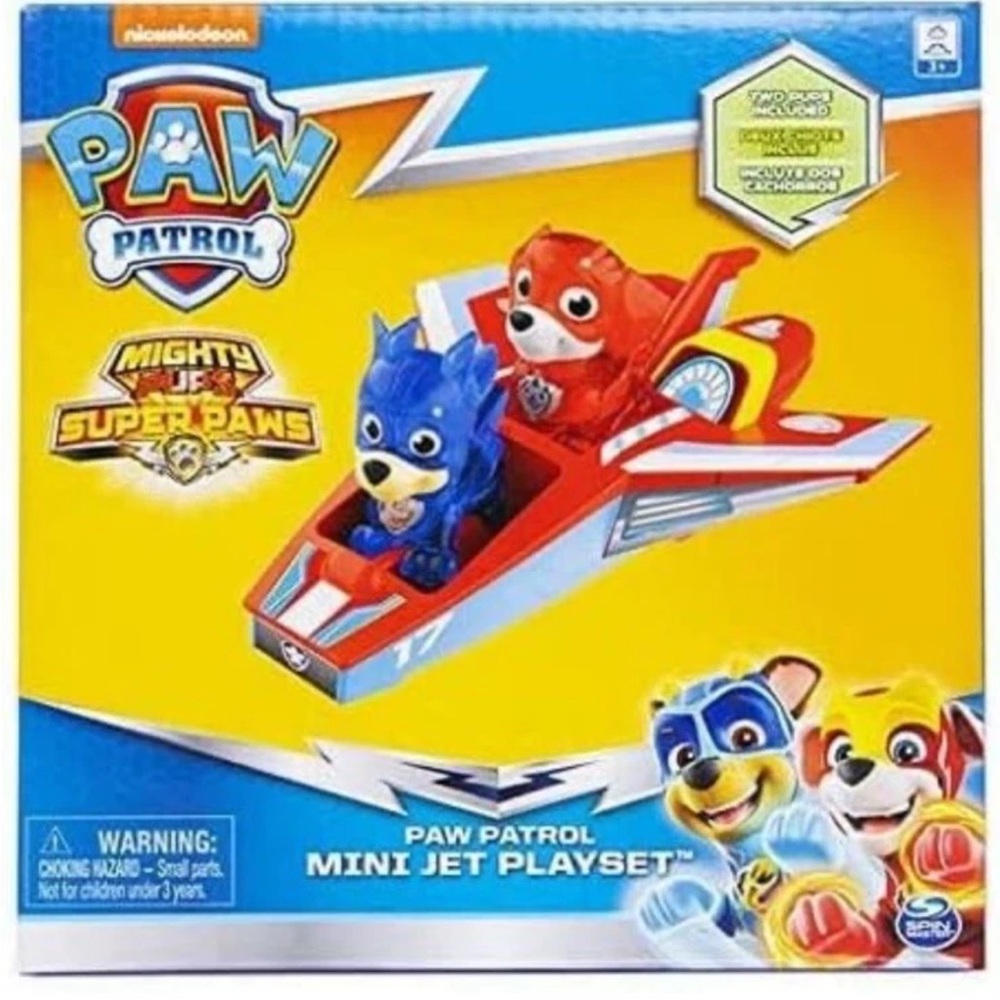 Paw Patrol Mini Jet Playset - includes Chase, Marshall and Jet